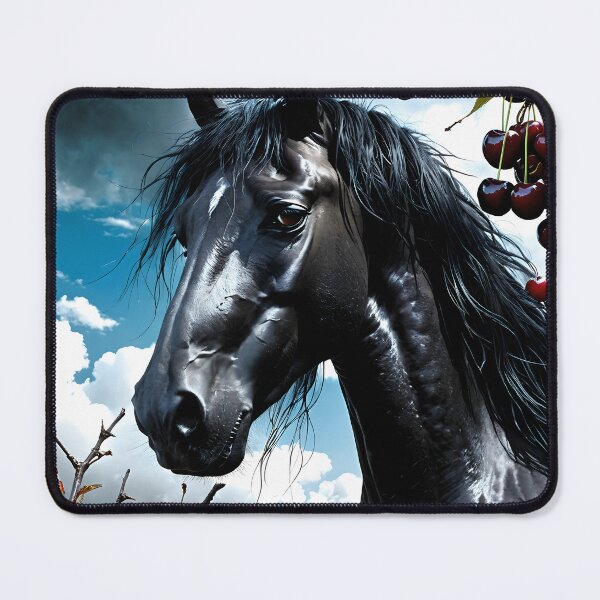 Item preview, But the big black horse said, "Look this way" - He said, "Hey lady, will you marry me?" 44 designed and sold by deep-sea-birds.