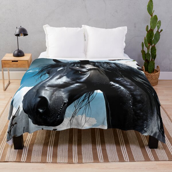 Item preview, But the big black horse said, "Look this way" - He said, "Hey lady, will you marry me?" 44 designed and sold by deep-sea-birds.