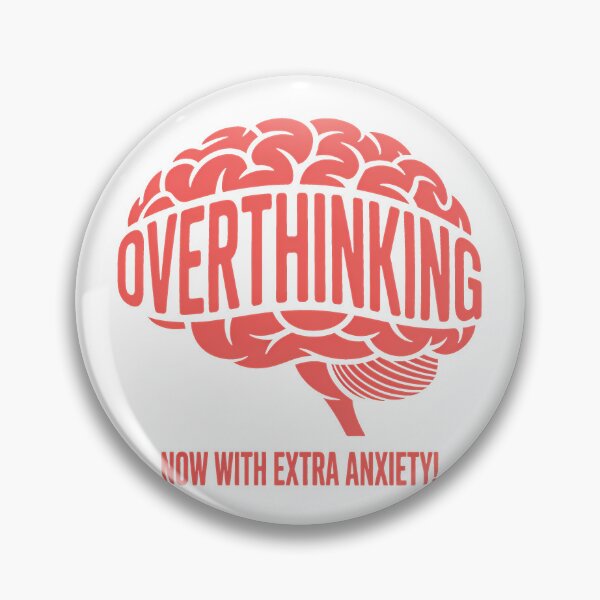 Item preview, Overthinking Now With Extra Anxiety – Funny Retro Comic Design designed and sold by LoFizzy.