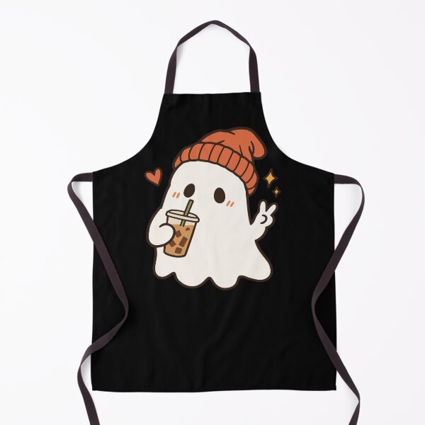 Item preview, Cute Ghost Drinking Iced Coffee designed and sold by Doodlywood.