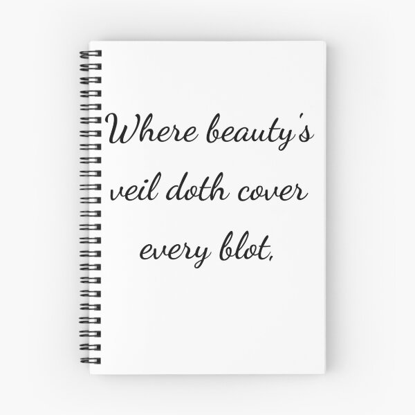 Item preview, “Where beauty’s veil doth cover every blot,” - handwriting black designed and sold by ariksworld.