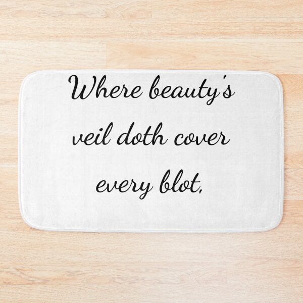 Item preview, “Where beauty’s veil doth cover every blot,” - handwriting black designed and sold by ariksworld.