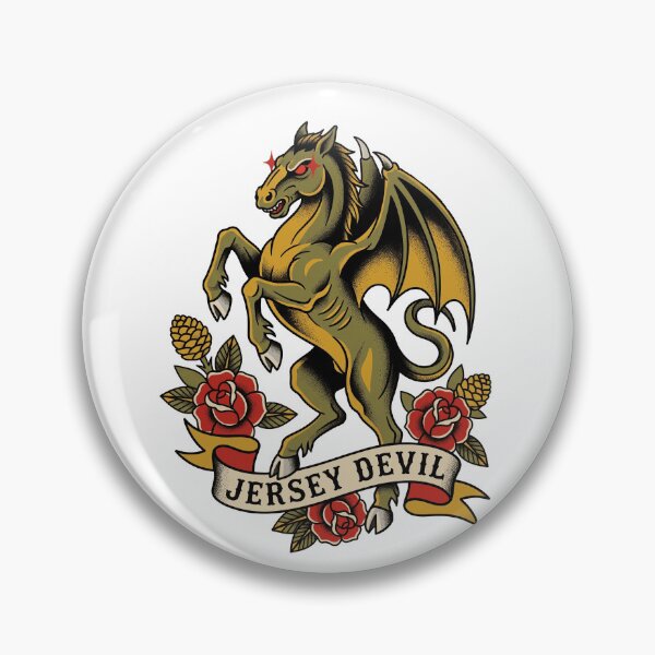 Item preview, Jersey Devil Halloween Tattoo designed and sold by Fictional Ink Society.