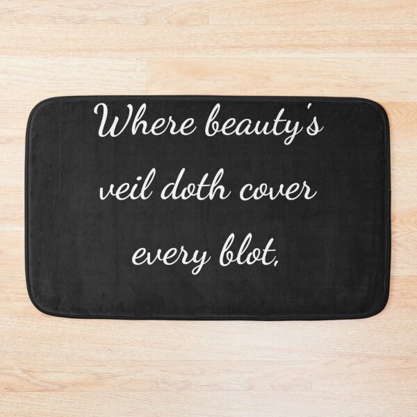 Item preview, “Where beauty’s veil doth cover every blot,” - handwriting white designed and sold by ariksworld.