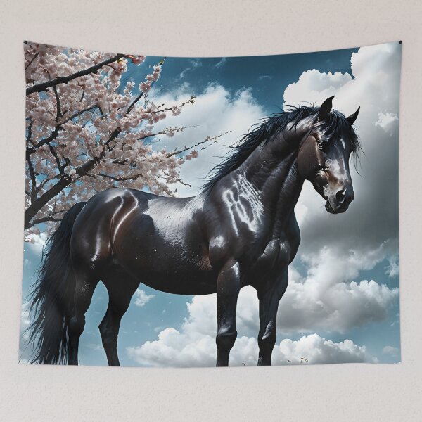 Item preview, But the big black horse said, "Look this way" - He said, "Hey lady, will you marry me?" 45 designed and sold by deep-sea-birds.
