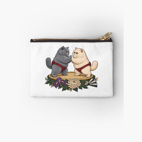 Item preview, Sumo Cats Battle Japanese Ukiyo-e  designed and sold by Old's Cool Cat Studio.