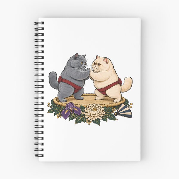 Item preview, Sumo Cats Battle Japanese Ukiyo-e  designed and sold by Old's Cool Cat Studio.