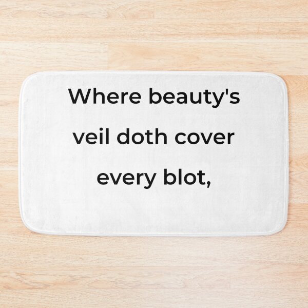 Item preview, “Where beauty’s veil doth cover every blot,” - print black designed and sold by ariksworld.