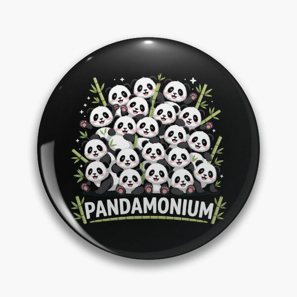 Item preview, Pandamonium – Cute Panda Bear Pile Pun Design designed and sold by LoFizzy.