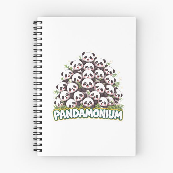 Item preview, Pandamonium – Cute Panda Bear Pile Pun Design designed and sold by LoFizzy.