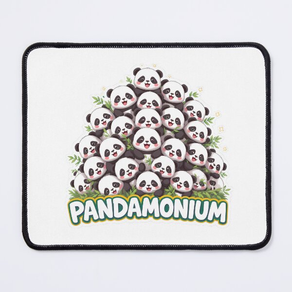 Item preview, Pandamonium – Cute Panda Bear Pile Pun Design designed and sold by LoFizzy.