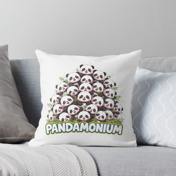 Item preview, Pandamonium – Cute Panda Bear Pile Pun Design designed and sold by LoFizzy.