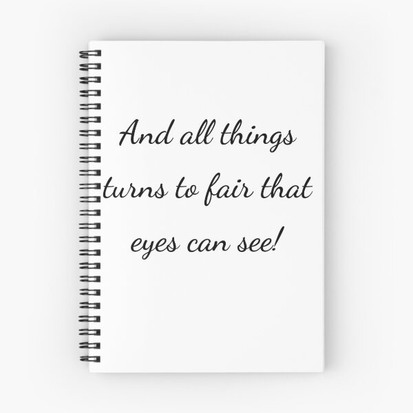 Item preview, “And all things turns to fair that eyes can see!” - handwriting black designed and sold by ariksworld.