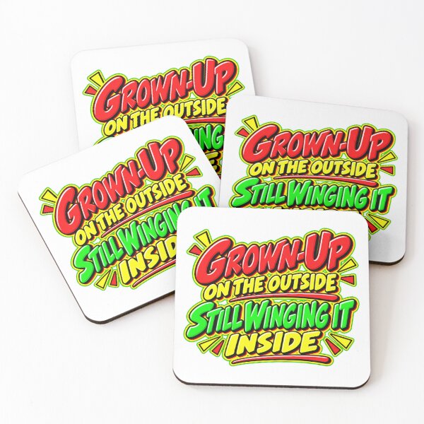 Item preview, Grown-Up Still Winging It Funny Design designed and sold by mygiftideas.