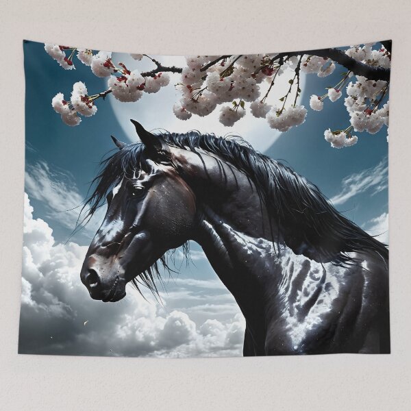 Item preview, But the big black horse said, "Look this way" - He said, "Hey lady, will you marry me?" 46 designed and sold by deep-sea-birds.