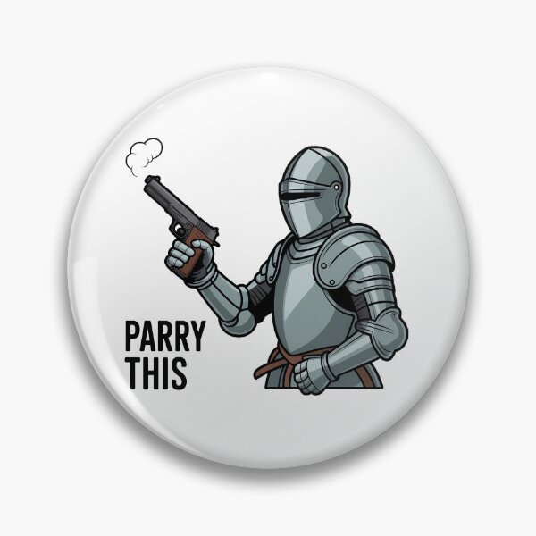 Item preview, Parry This – Funny Knight With Gun Meme Design designed and sold by LoFizzy.