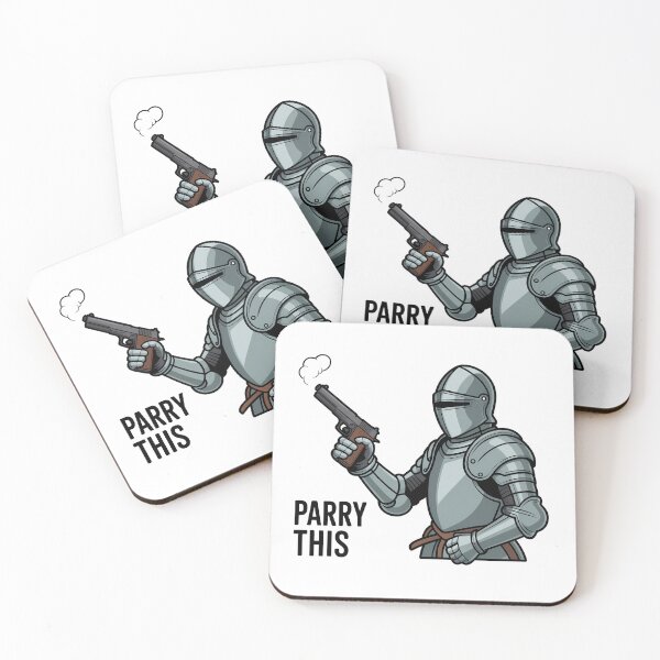 Item preview, Parry This – Funny Knight With Gun Meme Design designed and sold by LoFizzy.