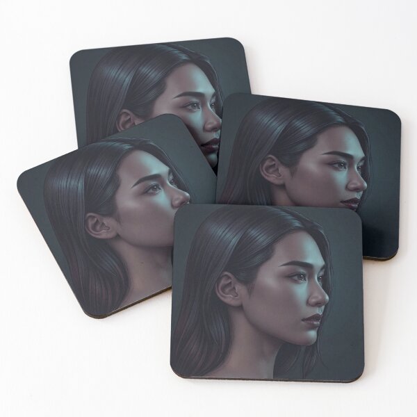 Item preview, BS Bulan Mystical Beauty Khom Thai GL Series Actress Lgbtq+ Comic Book Art Home Wall Decor Print Poster Pride TV Series Movie Music designed and sold by Mind Space.