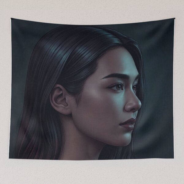 Item preview, BS Bulan Mystical Beauty Khom Thai GL Series Actress Lgbtq+ Comic Book Art Home Wall Decor Print Poster Pride TV Series Movie Music designed and sold by Mind Space.
