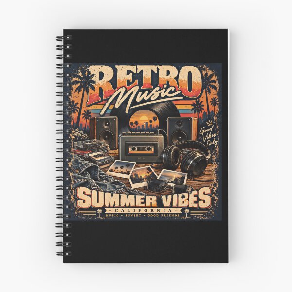 Item preview, Retro Music Summer Vibes California Vinyl Cassette designed and sold by Soluna Studio.
