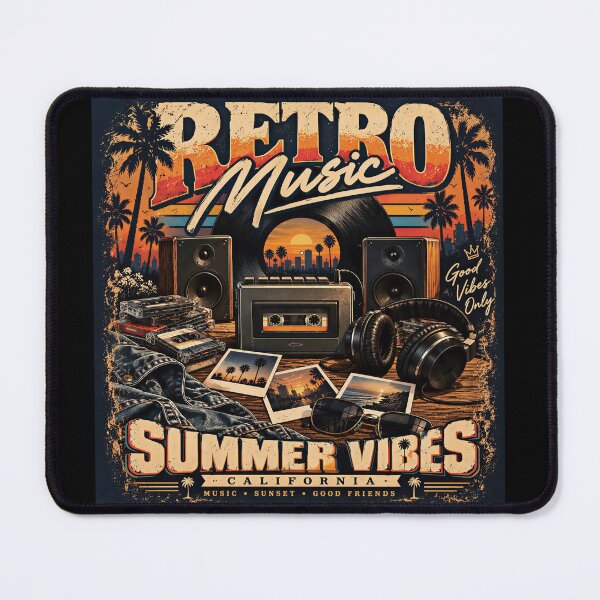 Item preview, Retro Music Summer Vibes California Vinyl Cassette designed and sold by Soluna Studio.