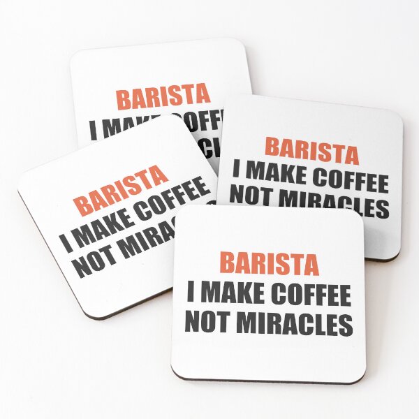 Item preview, Funny Barista Shirt I Make Coffee Not Miracles designed and sold by Alphakenon.