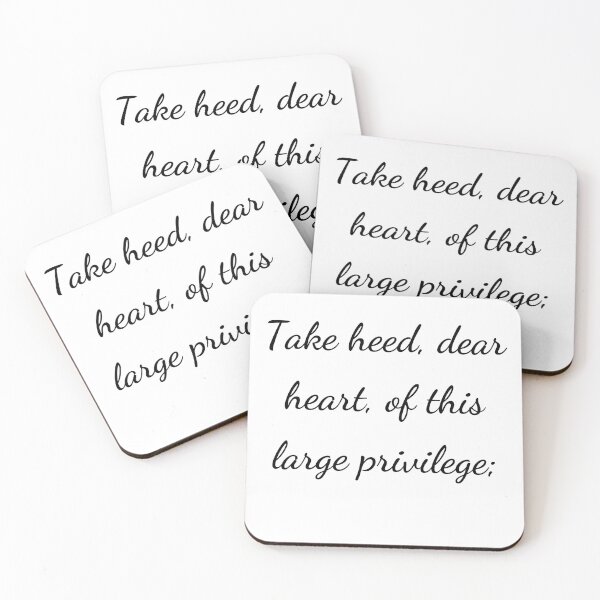 Item preview, “Take heed, dear heart, of this large privilege;” - handwriting black designed and sold by ariksworld.