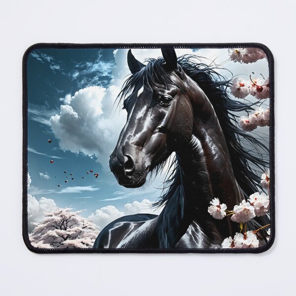 Item preview, But the big black horse said, "Look this way" - He said, "Hey lady, will you marry me?" 47 designed and sold by deep-sea-birds.