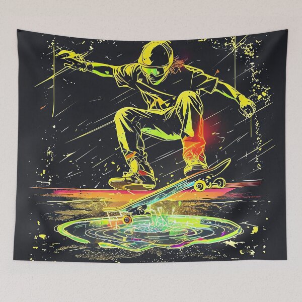 Item preview, Cyber Kickflip designed and sold by ONYX Pixee.