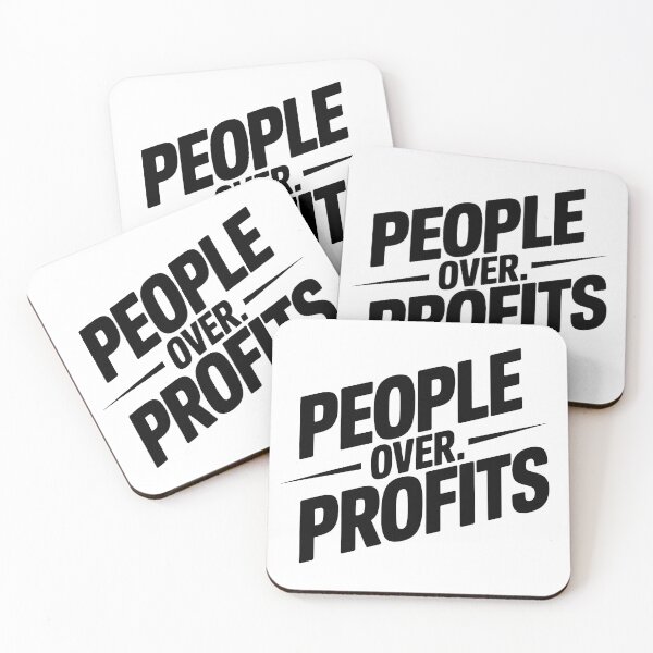 Item preview, People over Profits — Anti Capitalism Meme Political Design designed and sold by LoFizzy.