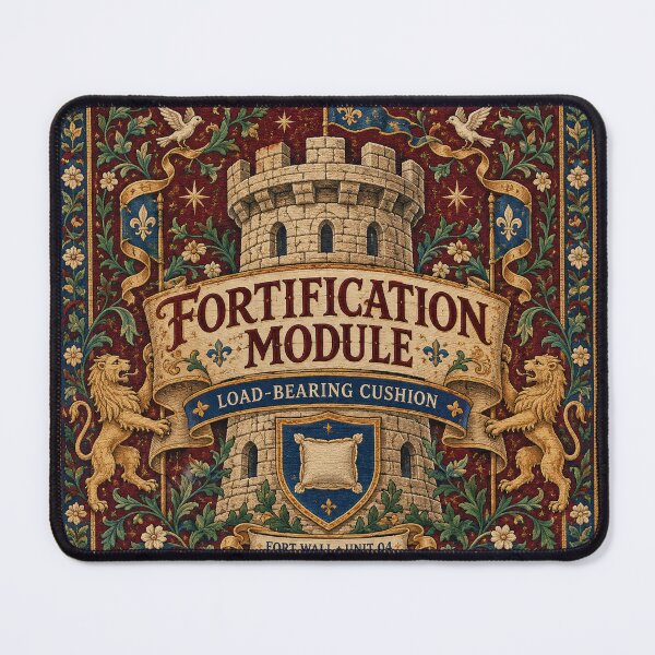 Item preview, Fortification Module – Funny Medieval Pillow Fort Cushion designed and sold by astersgraphics.