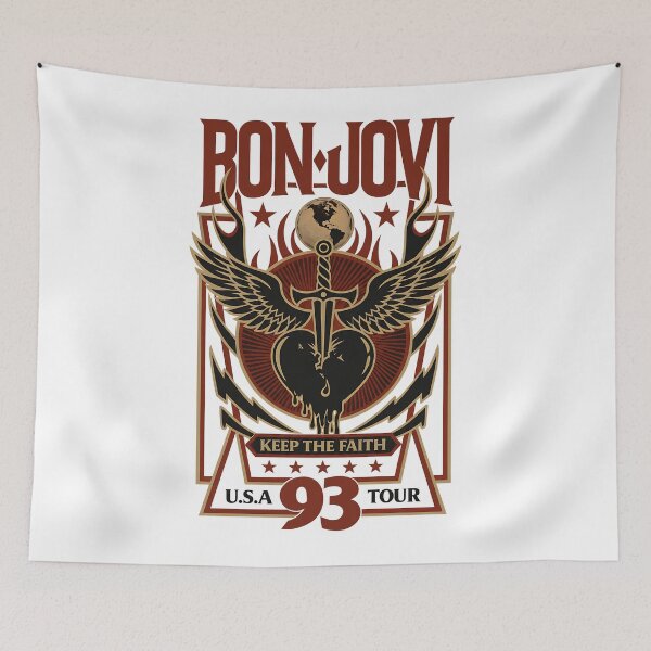 Item preview, Jonny Bon Jovi Keep The Faith 93 Graphic designed and sold by ChrisNikolaus.