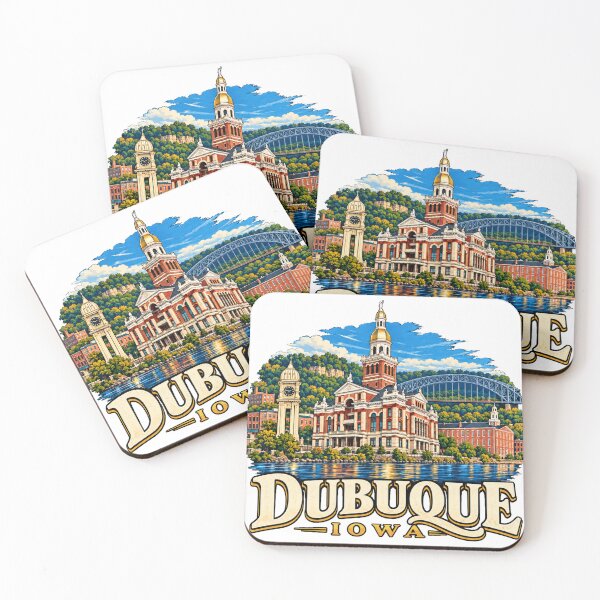 Item preview, Vintage Dubuque Iowa Travel Souvenir Landmark Gift designed and sold by MichaeIRellov.