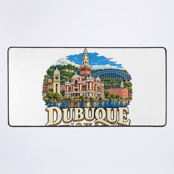 Item preview, Vintage Dubuque Iowa Travel Souvenir Landmark Gift designed and sold by MichaeIRellov.
