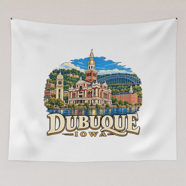 Item preview, Vintage Dubuque Iowa Travel Souvenir Landmark Gift designed and sold by MichaeIRellov.