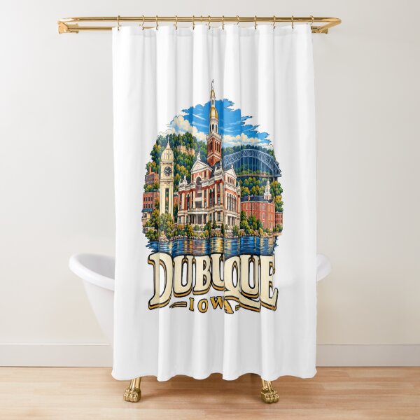 Artikelvorschau, Vintage-Reisesouvenir aus Dubuque, Iowa – Geschenk zu Wahrzeichen entworfen und verkauft von MichaeIRellov.