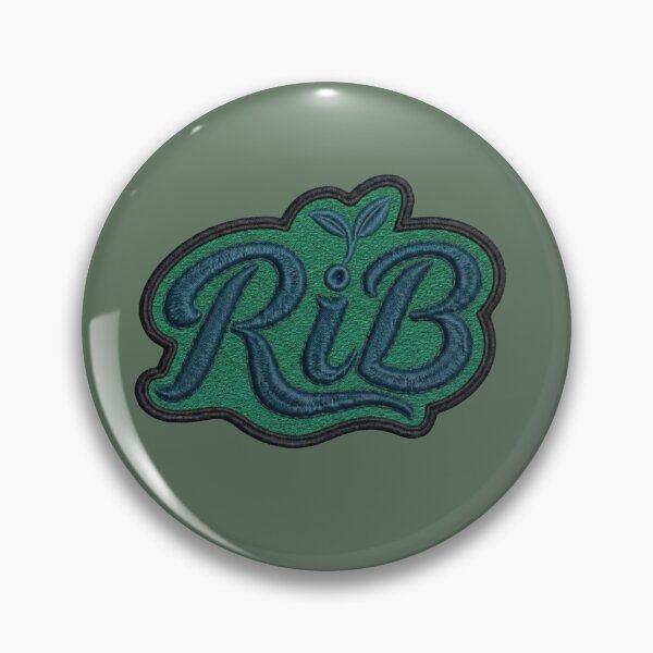 Item preview, Organic Script Patch Forest Teal Emblem Design designed and sold by Rib-Brand.