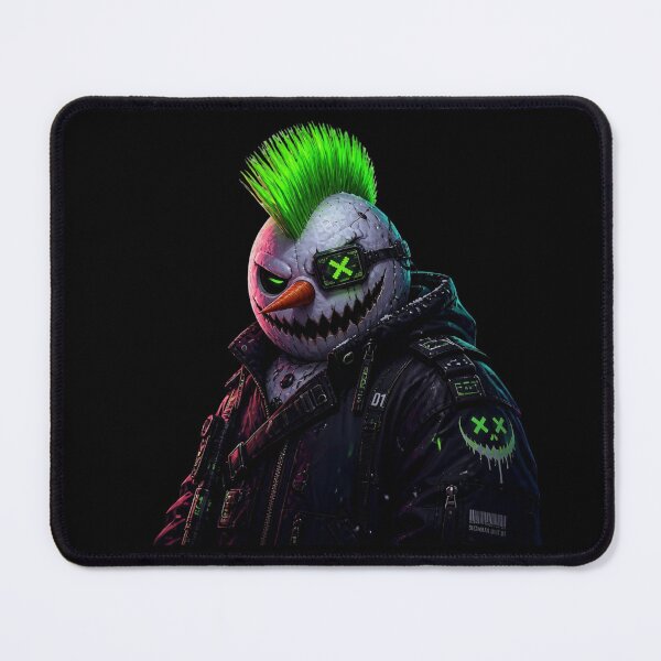 Item preview, Dark Cyberpunk Evil Snowman Gothic Christmas designed and sold by LazyDayzCo.