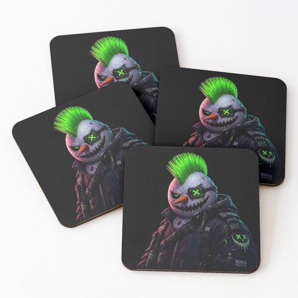 Item preview, Dark Cyberpunk Evil Snowman Gothic Christmas designed and sold by LazyDayzCo.