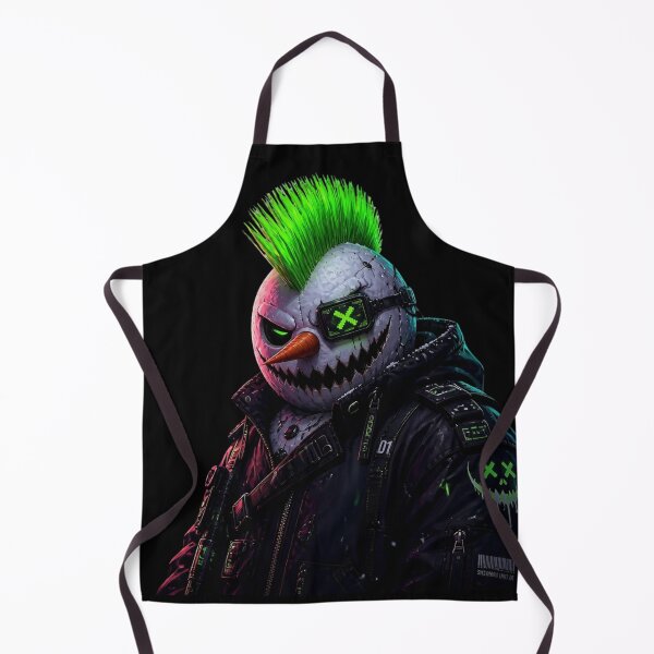 Item preview, Dark Cyberpunk Evil Snowman Gothic Christmas designed and sold by LazyDayzCo.