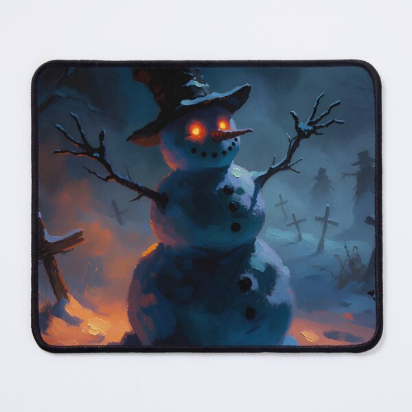 Item preview, Gothic Halloween Snowman Witch Hat | Creepy Winter Horror Graveyard Art designed and sold by cr6zym1nd.