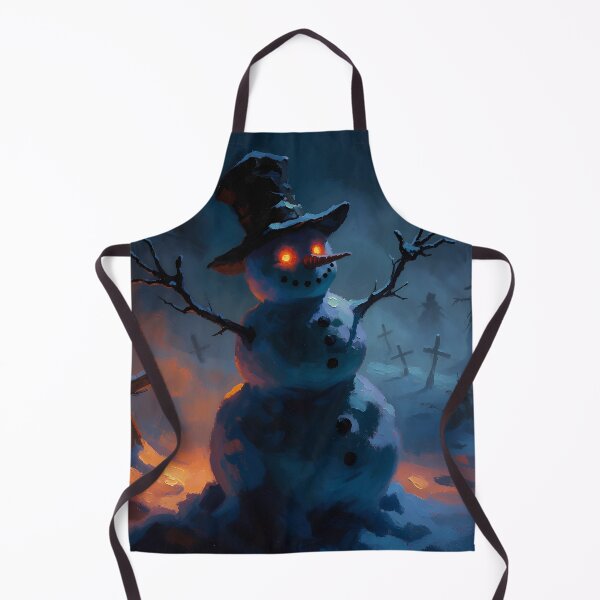 Item preview, Gothic Halloween Snowman Witch Hat | Creepy Winter Horror Graveyard Art designed and sold by cr6zym1nd.