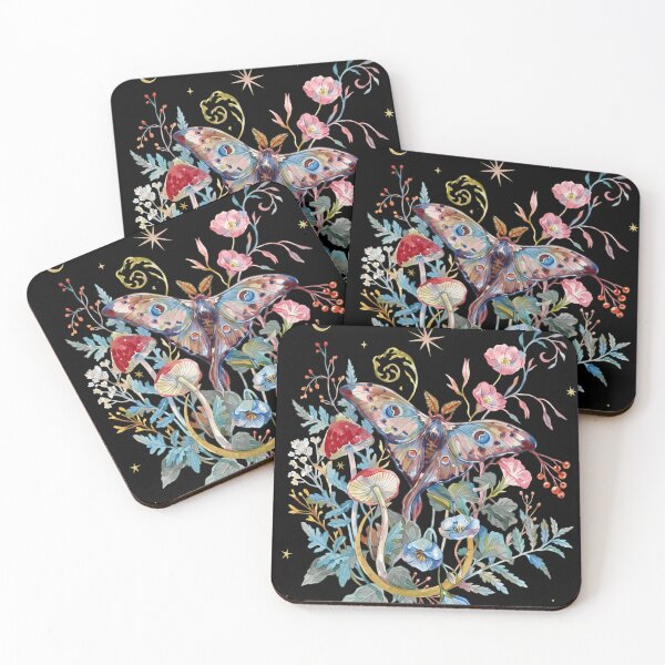 Item preview, Floral Moth Garden designed and sold by honeyweet.