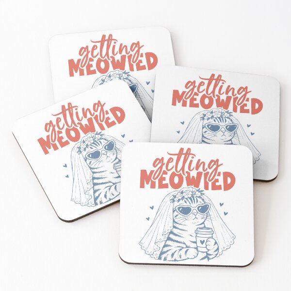 Item preview, Getting Meowied Shirt Funny Cat Bride Tee Cat Wedding Shirts Bachelorette Cat Lover Gift Bridal Shower Cat Graphic Tee designed and sold by LessIsLoud.