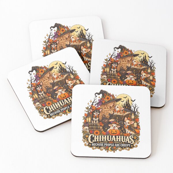 Item preview, Chihuahuas Because People Are Creepy Funny Witch Dog Lover Design designed and sold by LunaBeautiful.