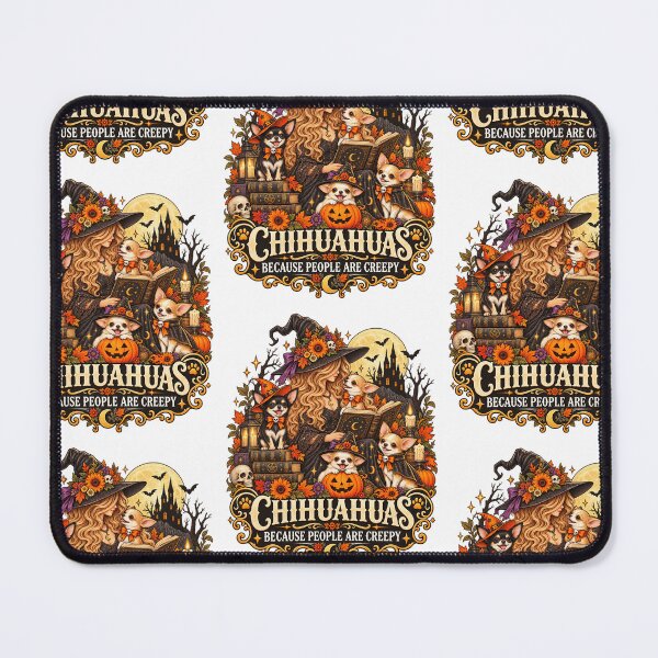 Item preview, Chihuahuas Because People Are Creepy Funny Witch Dog Lover Design designed and sold by LunaBeautiful.