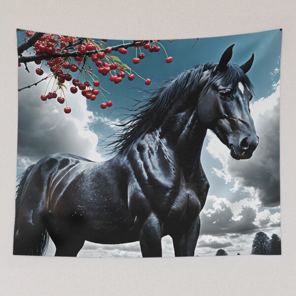 Item preview, But the big black horse said, "Look this way" - He said, "Hey lady, will you marry me?" 49 designed and sold by deep-sea-birds.