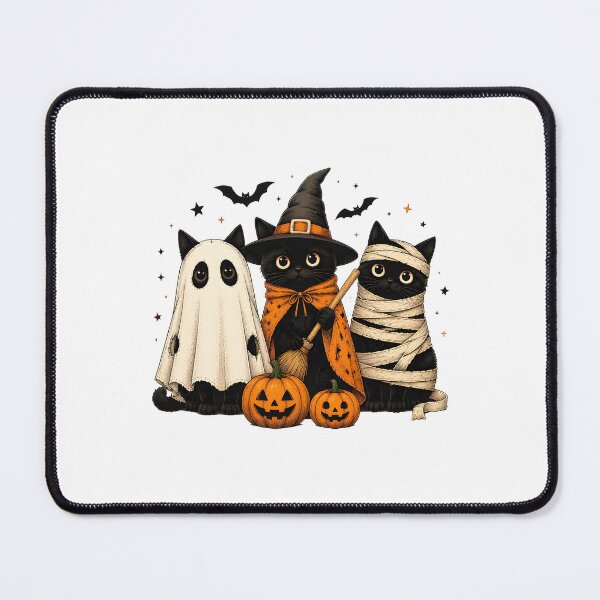 Item preview, Halloween Black Cats Witch Mummy Ghost Pumpkin designed and sold by Beanimilki.