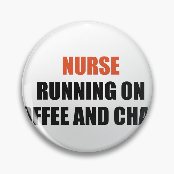 Item preview, Funny Nurse Shirt Running On Coffee And Chaos designed and sold by Alphakenon.