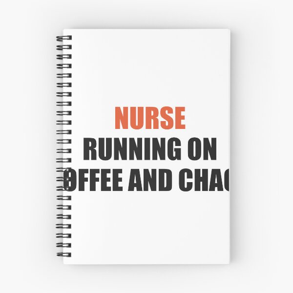 Item preview, Funny Nurse Shirt Running On Coffee And Chaos designed and sold by Alphakenon.